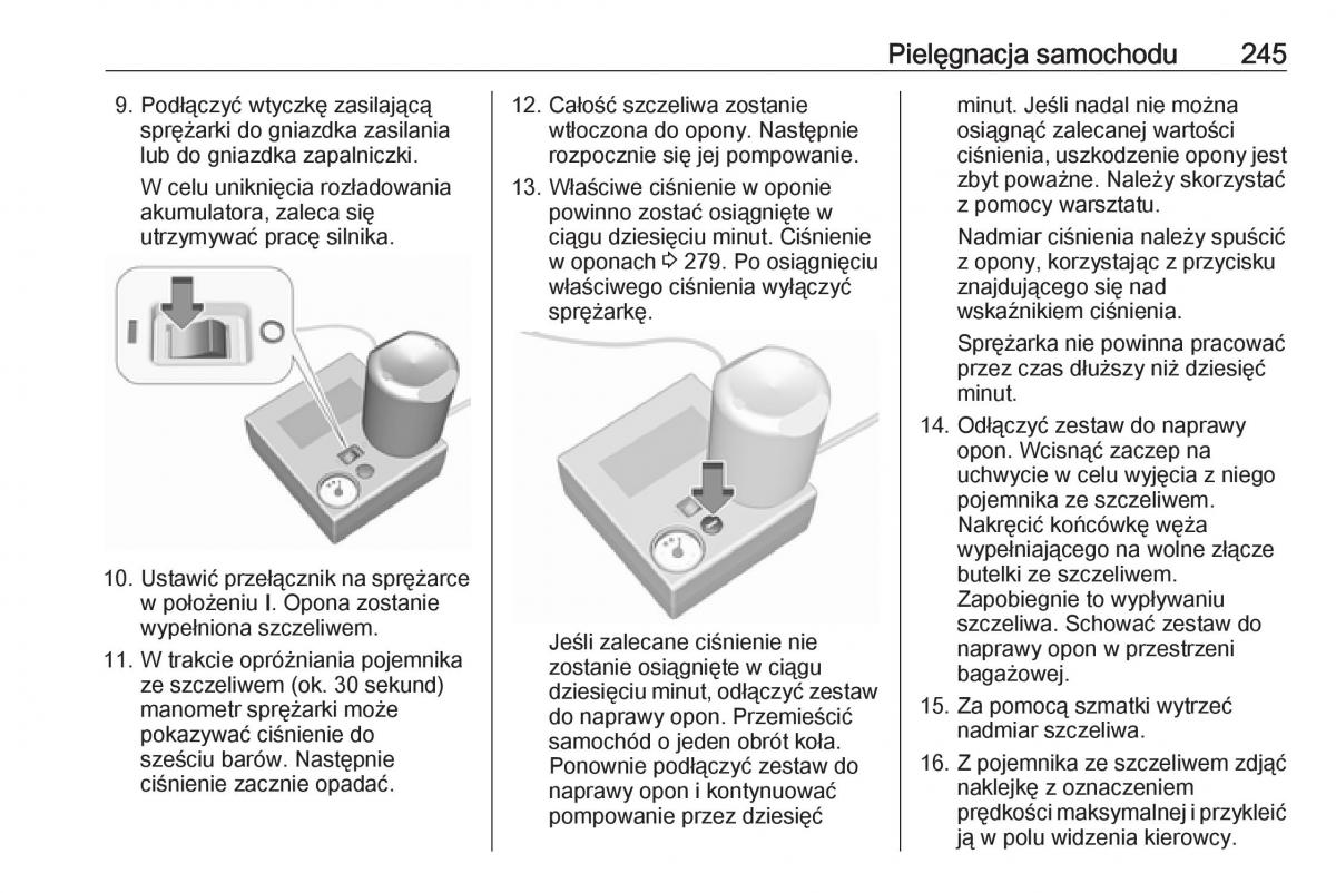 Opel Corsa E instrukcja obslugi / page 247