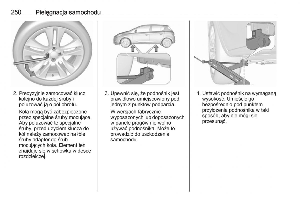 Opel Corsa E instrukcja obslugi / page 252