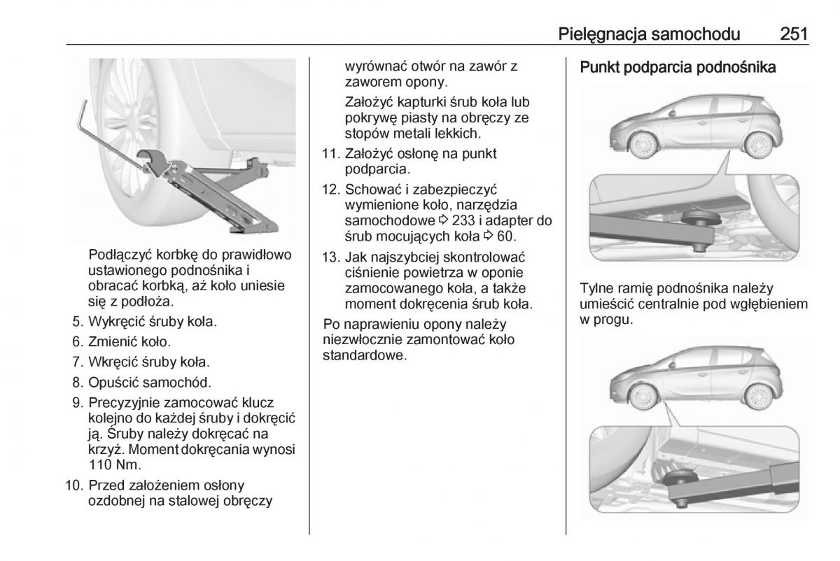 Opel Corsa E instrukcja obslugi / page 253