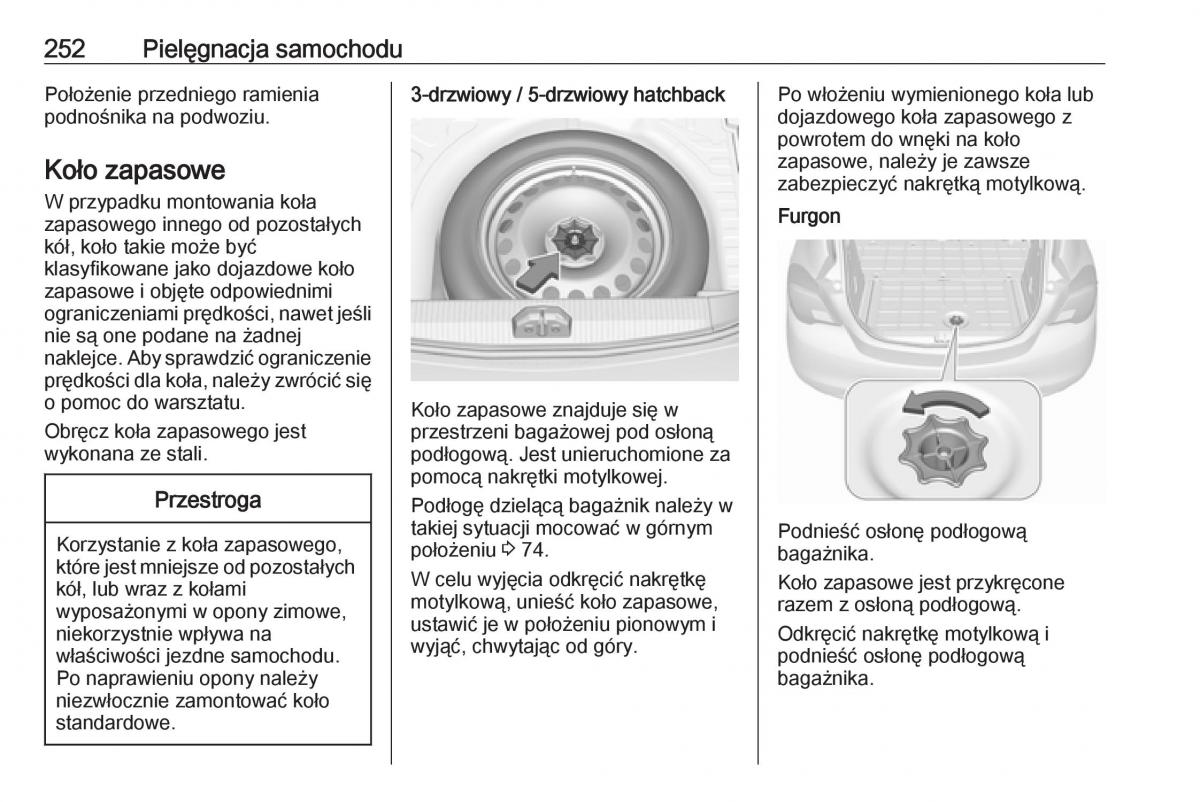 Opel Corsa E instrukcja obslugi / page 254