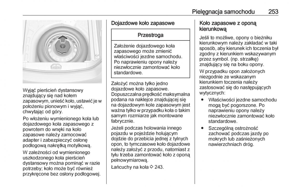 Opel Corsa E instrukcja obslugi / page 255