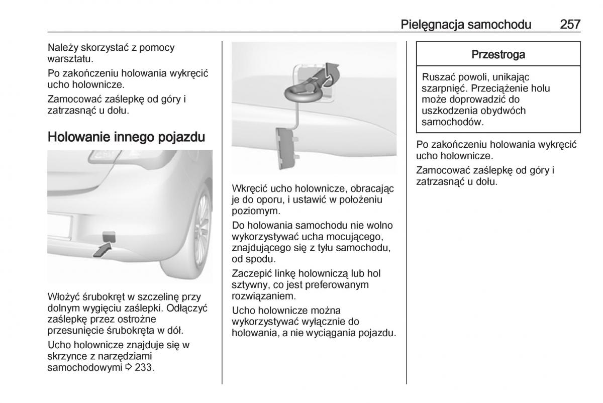 Opel Corsa E instrukcja obslugi / page 259