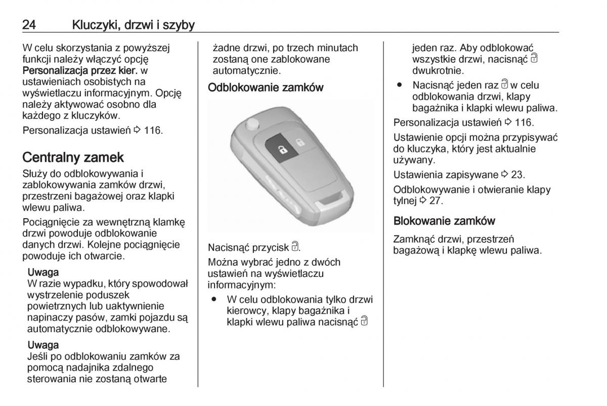 Opel Corsa E instrukcja obslugi / page 26