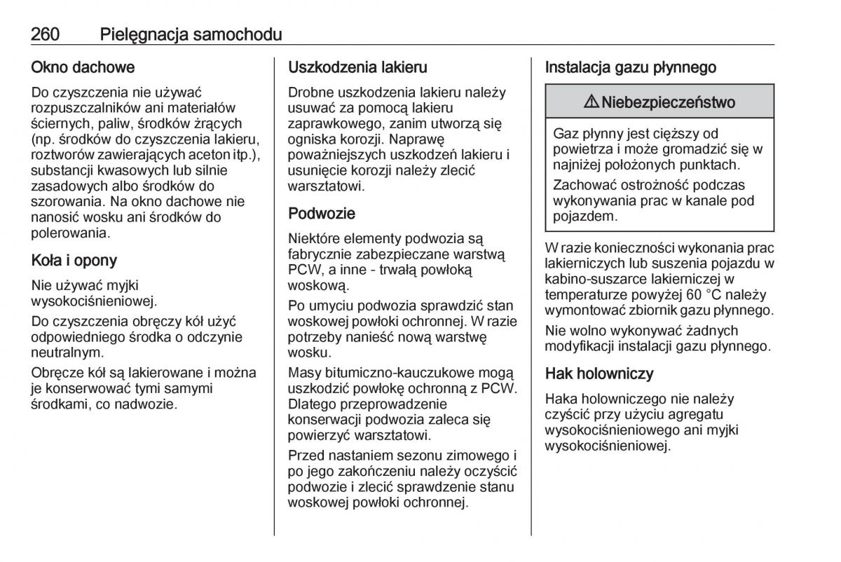 Opel Corsa E instrukcja obslugi / page 262