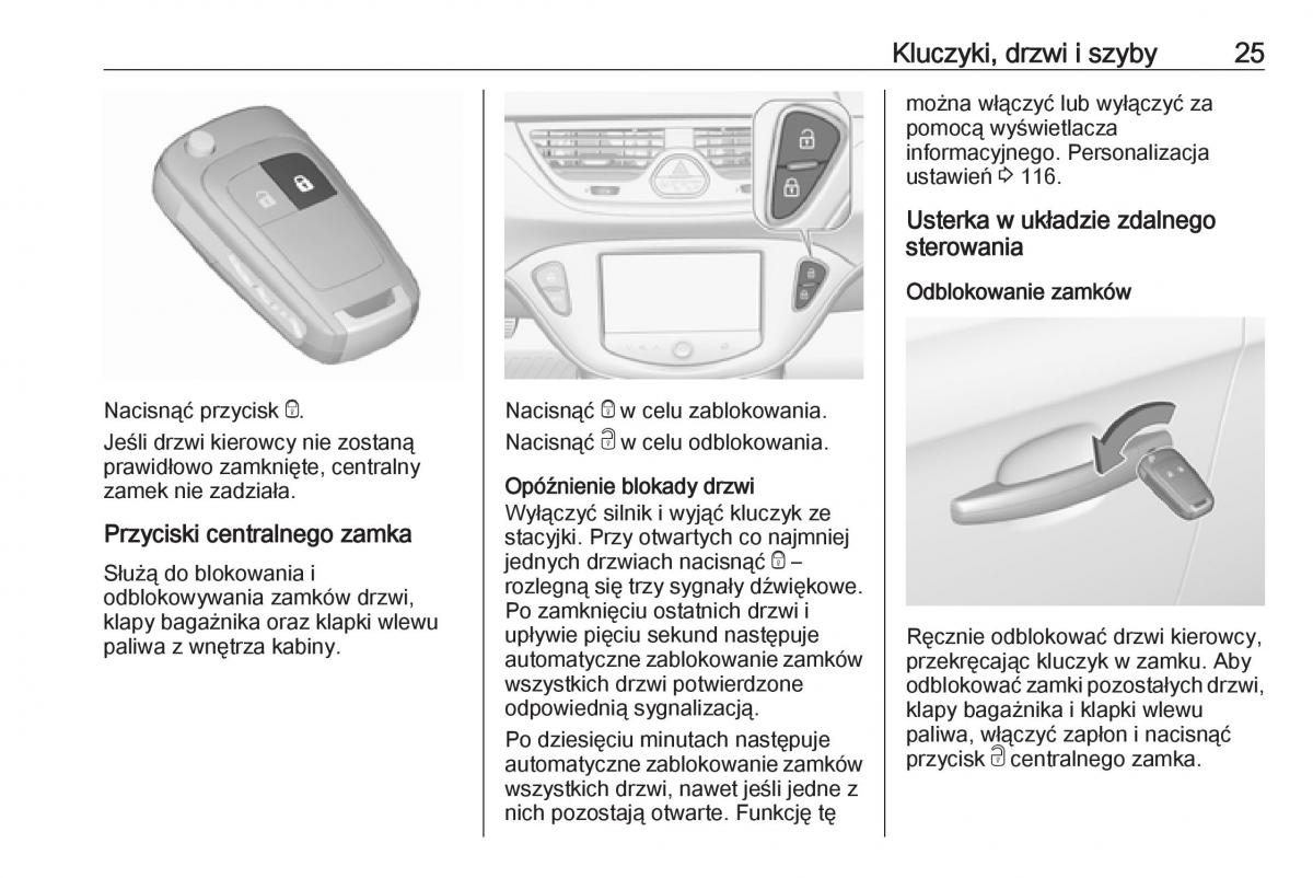 Opel Corsa E instrukcja obslugi / page 27