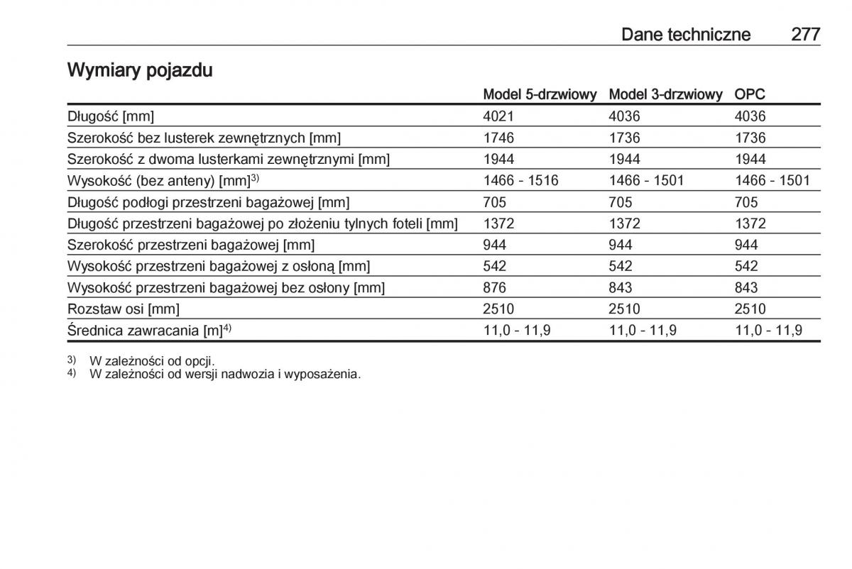 Opel Corsa E instrukcja obslugi / page 279