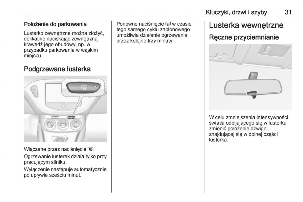 Opel Corsa E instrukcja obslugi / page 33