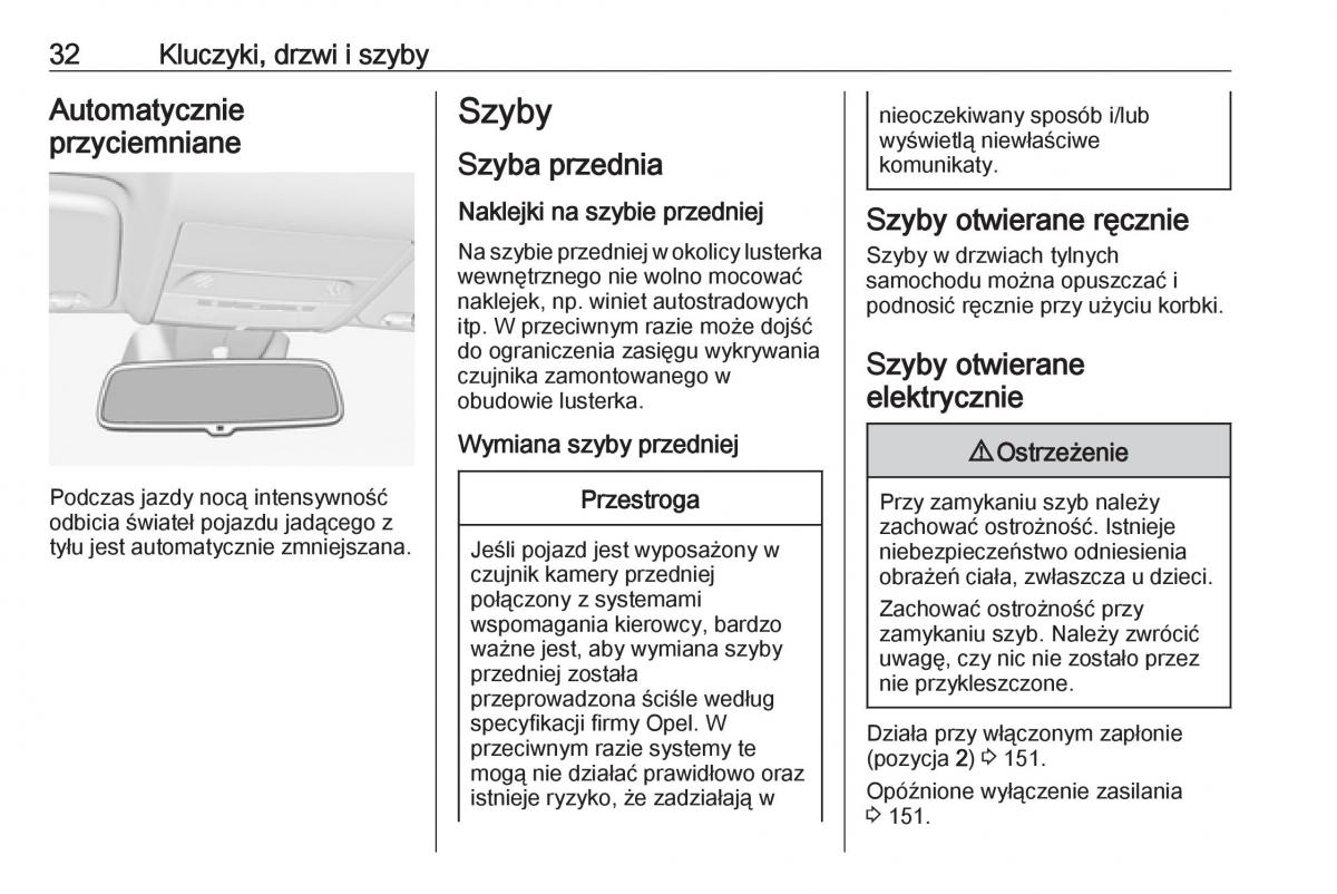 Opel Corsa E instrukcja obslugi / page 34