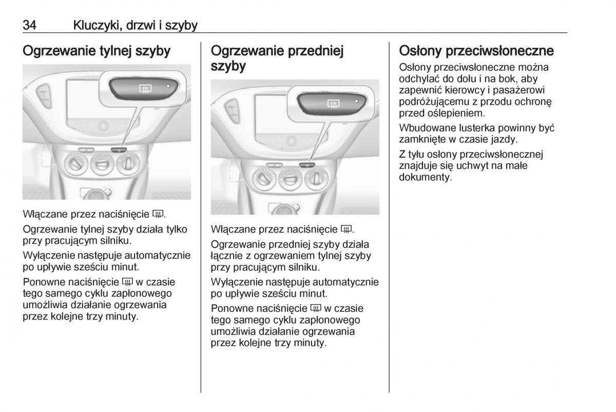 Opel Corsa E instrukcja obslugi / page 36