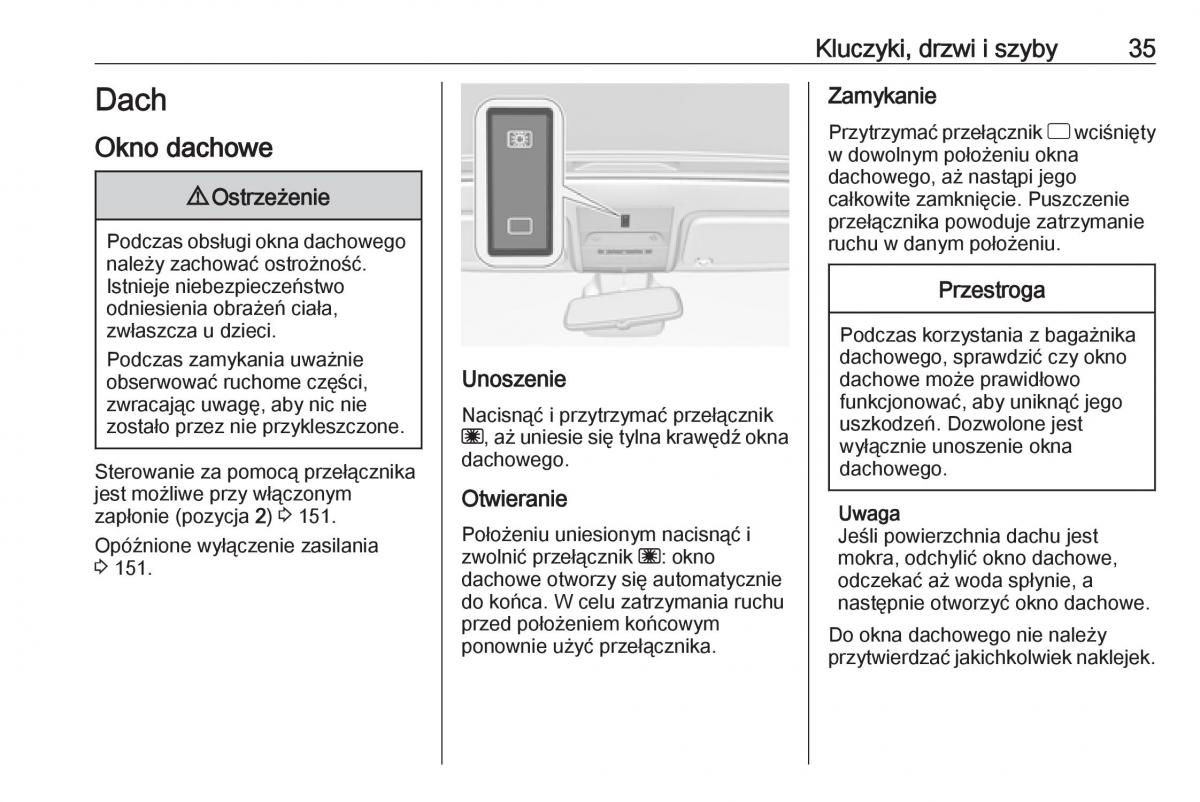 Opel Corsa E instrukcja obslugi / page 37