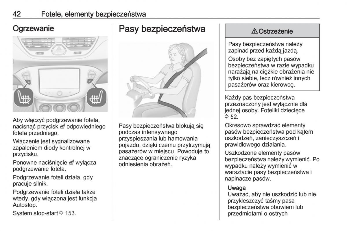 Opel Corsa E instrukcja obslugi / page 44