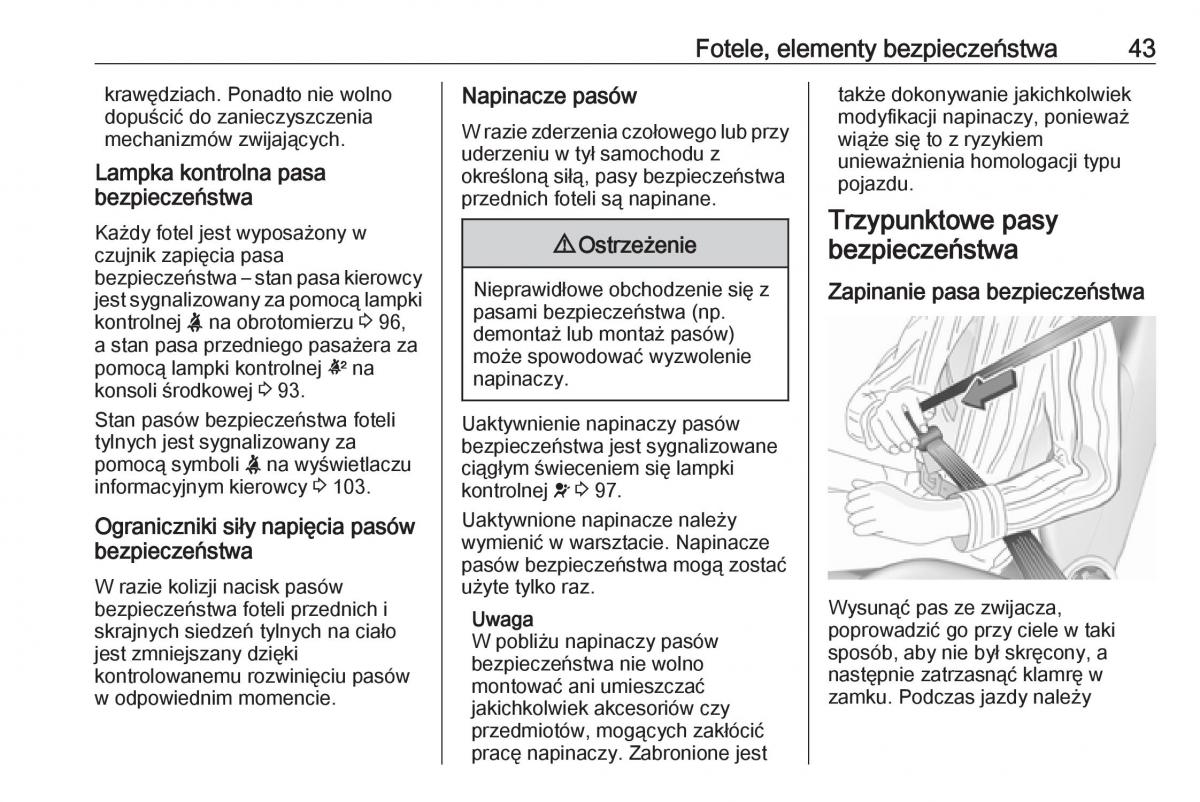 Opel Corsa E instrukcja obslugi / page 45