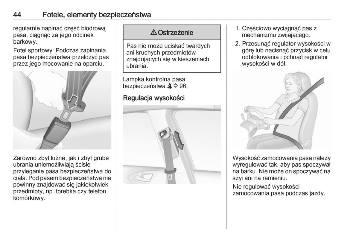 Opel Corsa E instrukcja obslugi / page 46