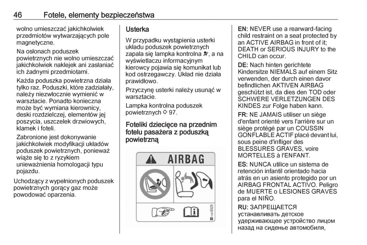 Opel Corsa E instrukcja obslugi / page 48