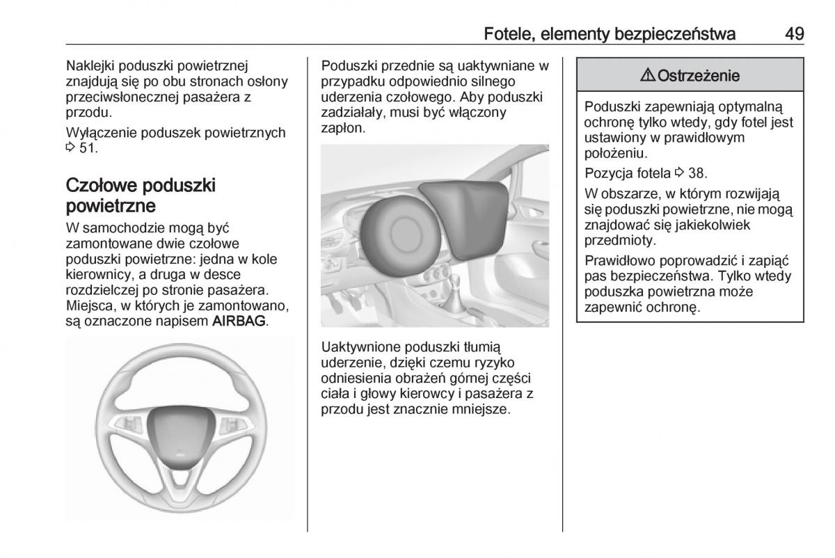 Opel Corsa E instrukcja obslugi / page 51