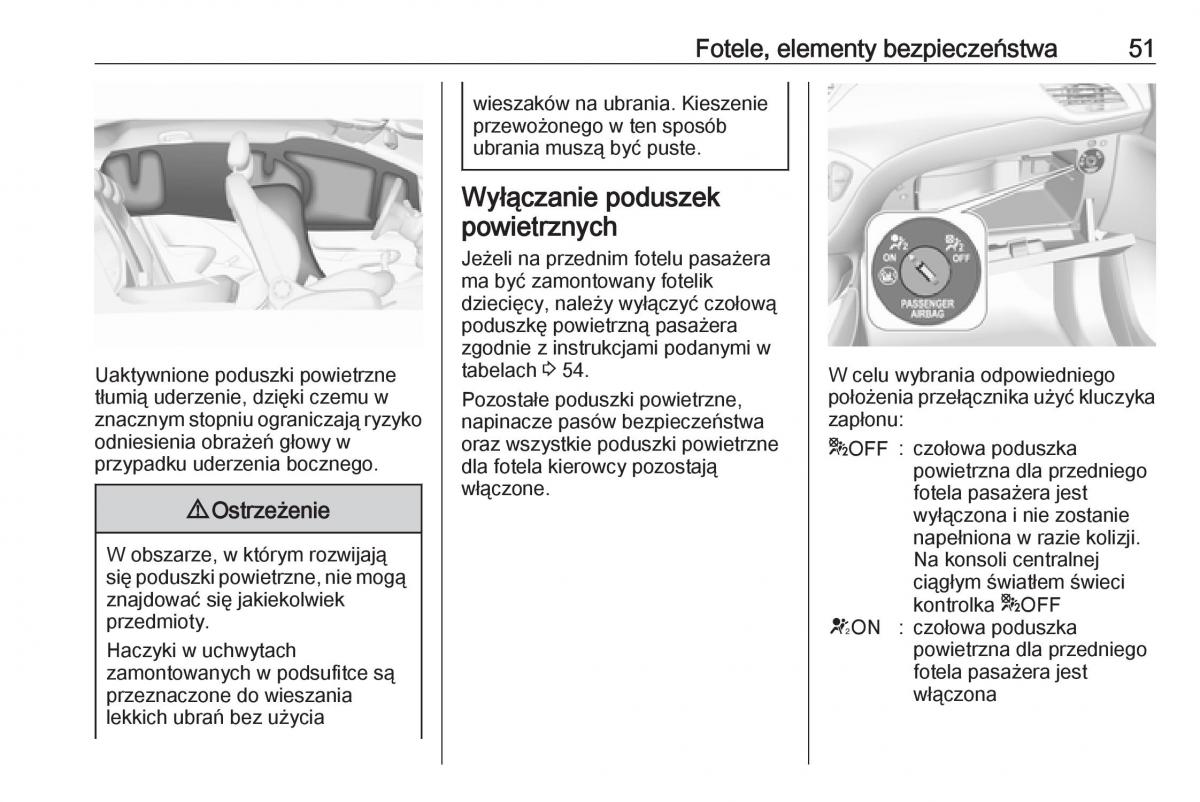 Opel Corsa E instrukcja obslugi / page 53