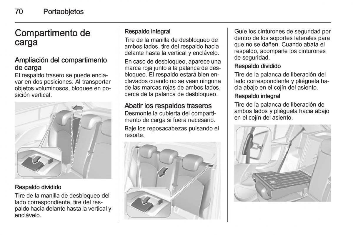 Opel Corsa E manual del propietario / page 72