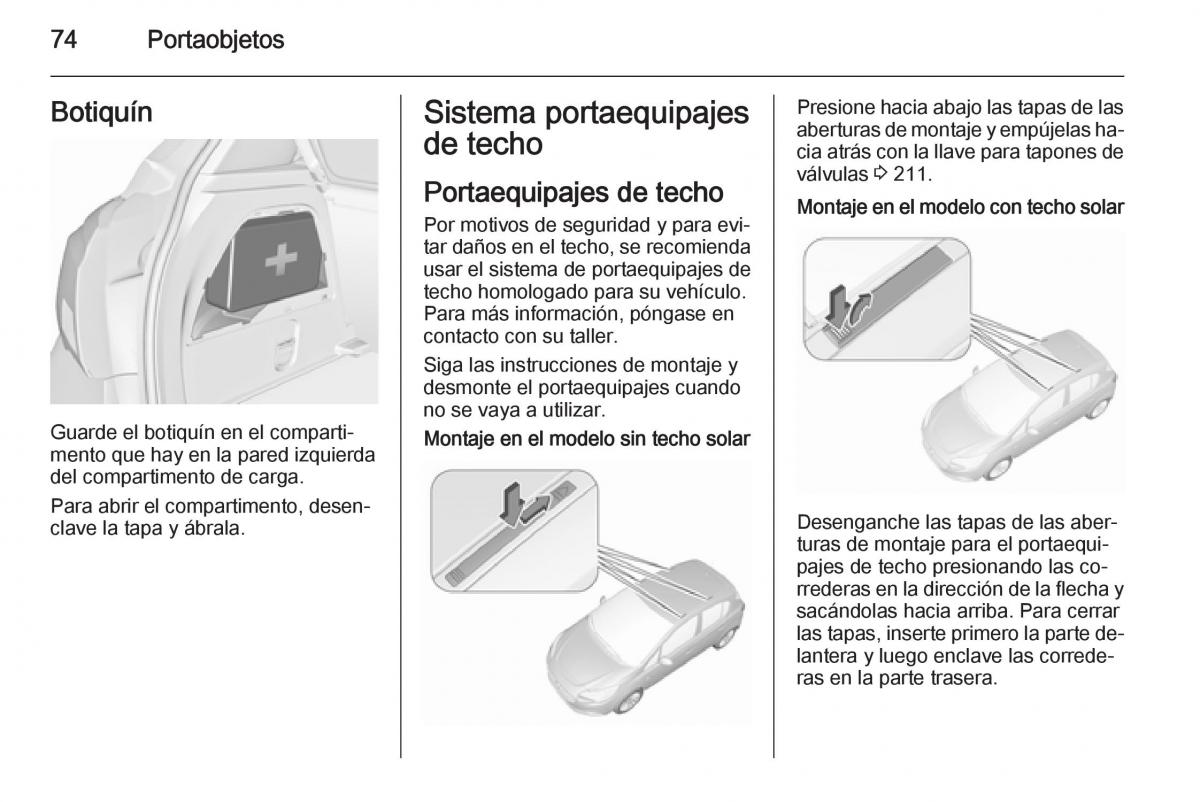 Opel Corsa E manual del propietario / page 76