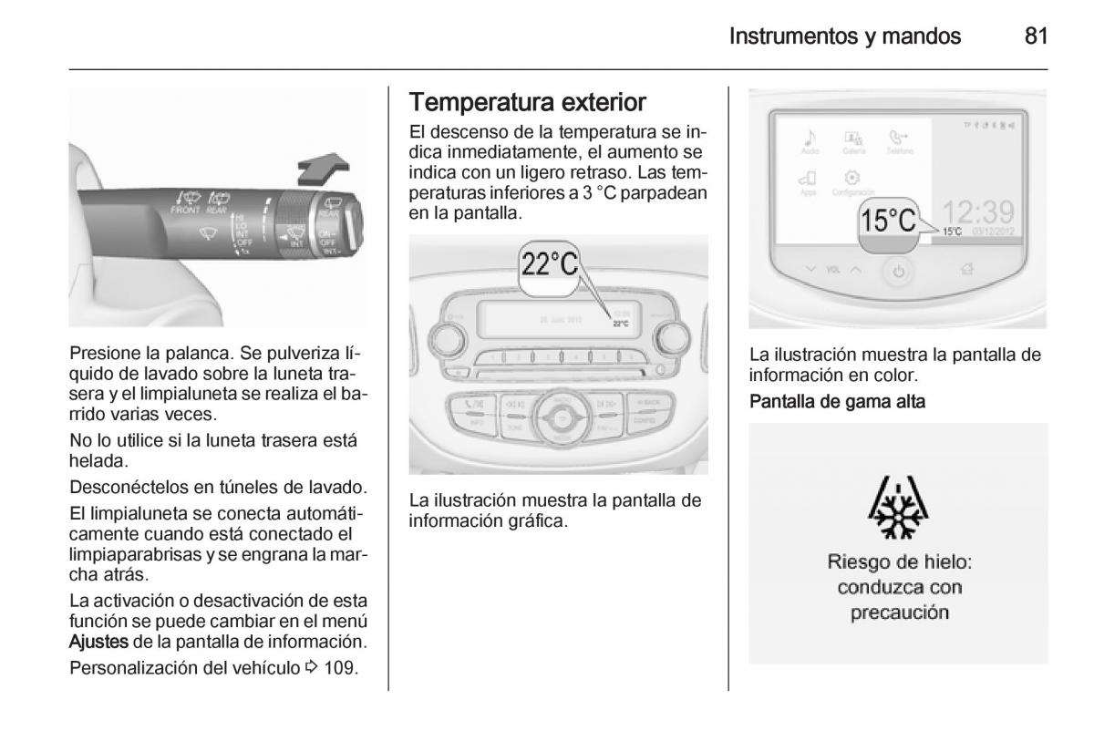 Opel Corsa E manual del propietario / page 83