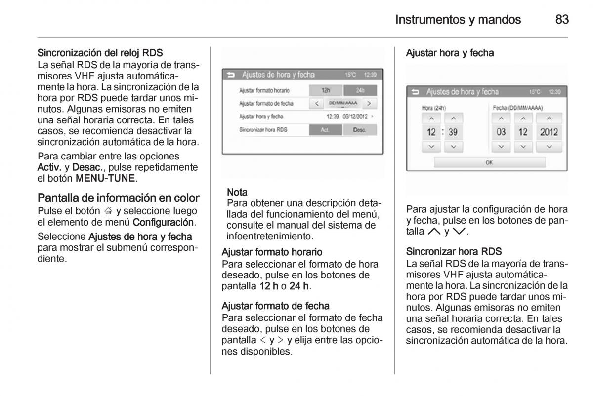 Opel Corsa E manual del propietario / page 85