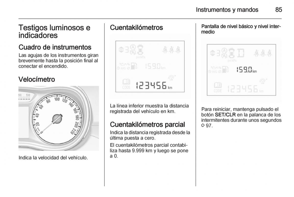 Opel Corsa E manual del propietario / page 87