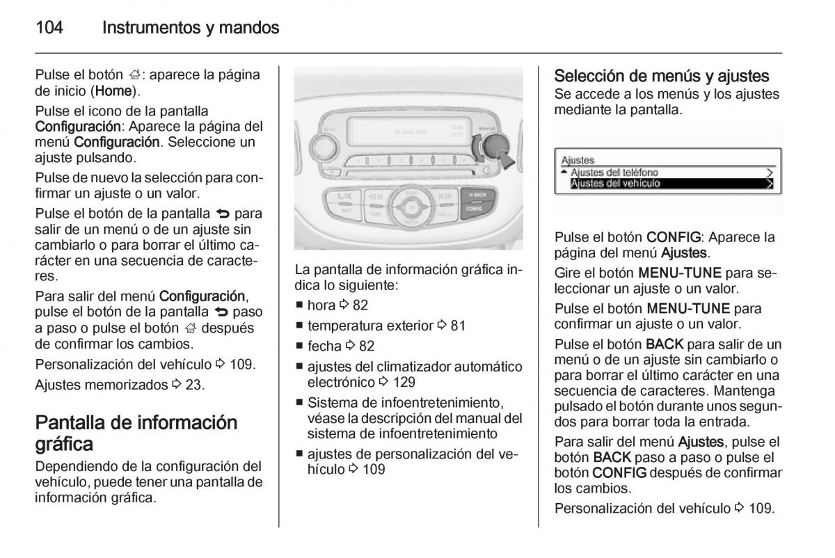 Opel Corsa E manual del propietario / page 106