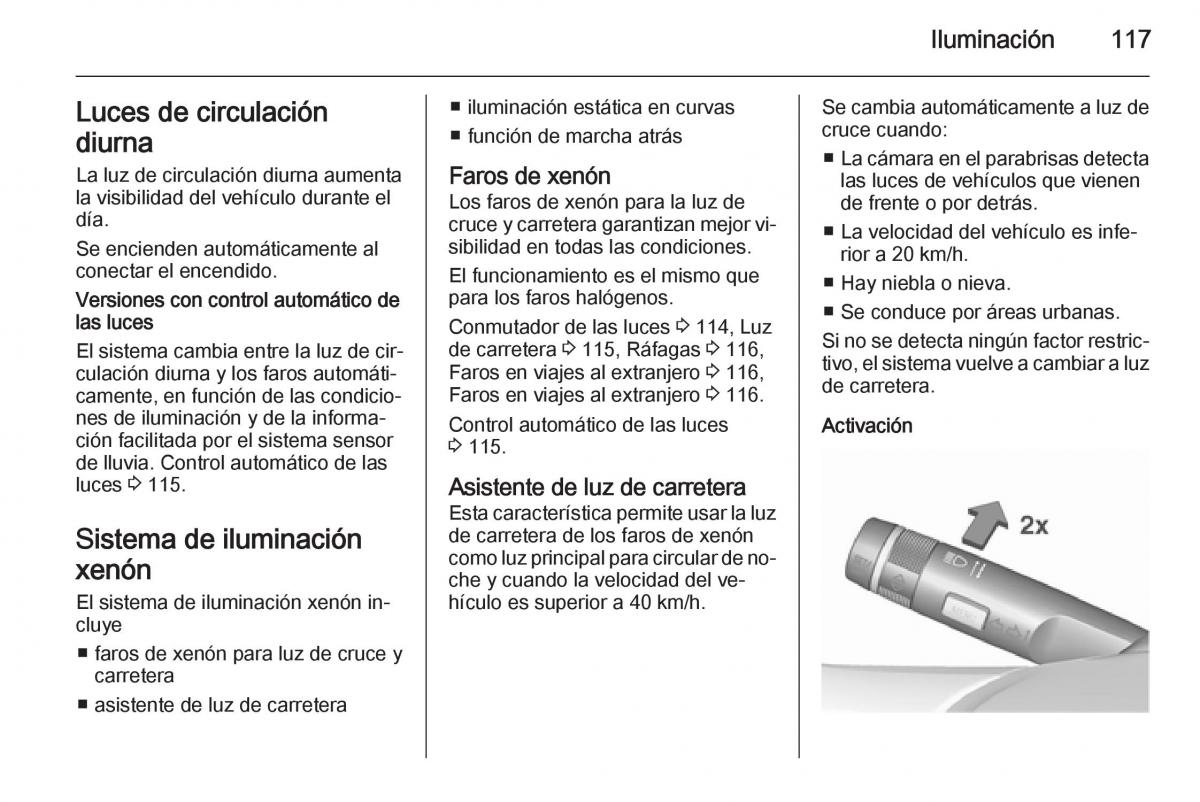 Opel Corsa E manual del propietario / page 119