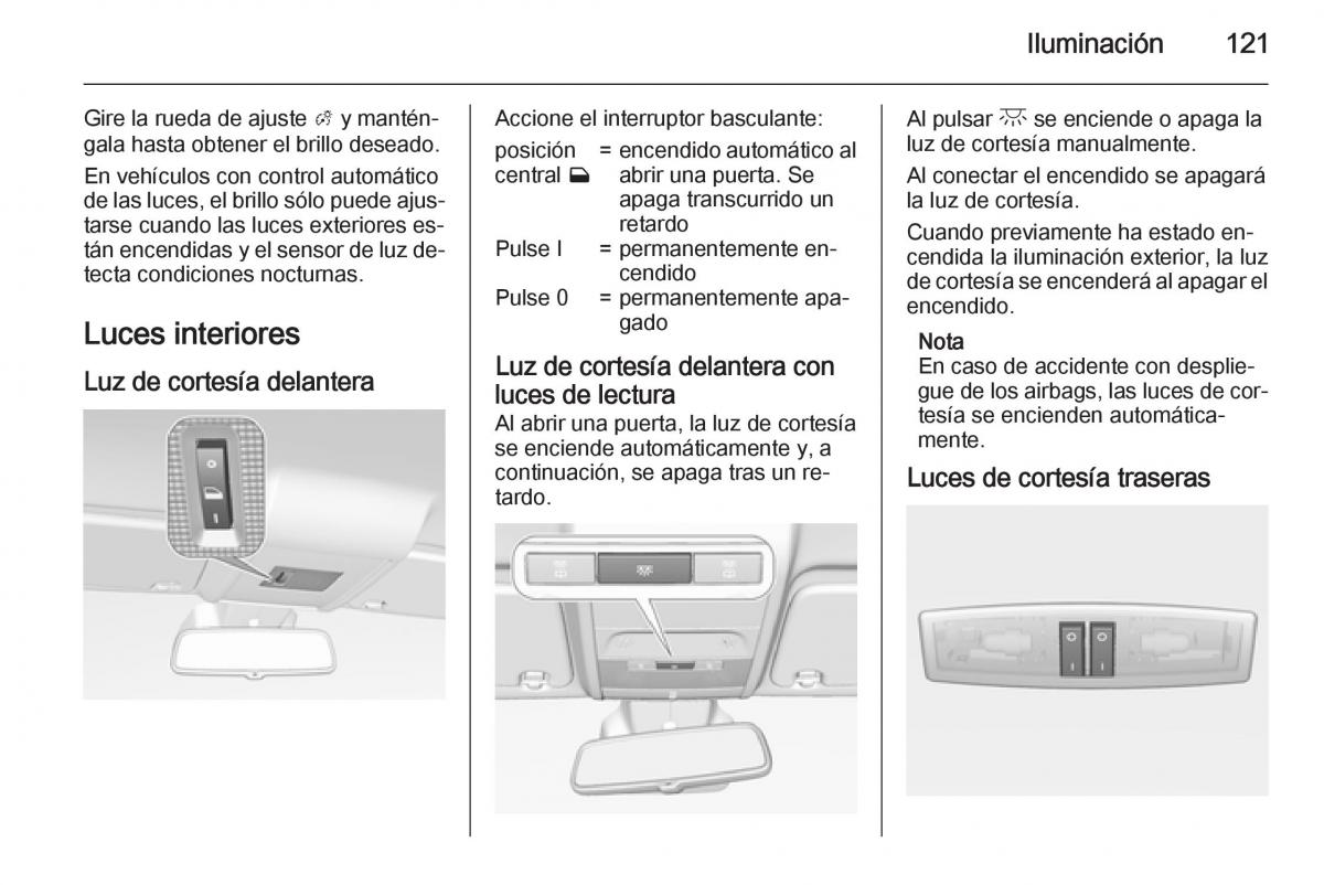 Opel Corsa E manual del propietario / page 123