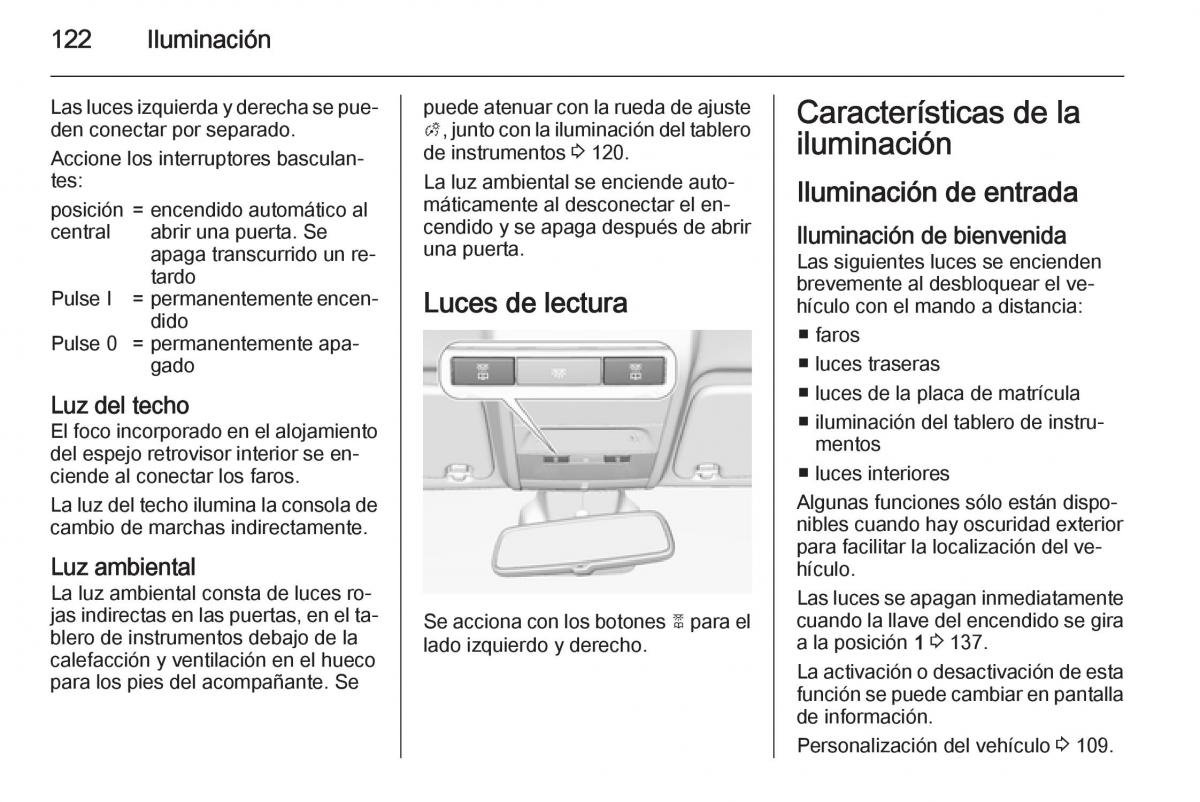 Opel Corsa E manual del propietario / page 124