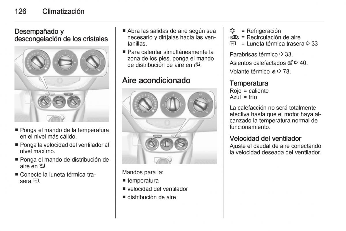 Opel Corsa E manual del propietario / page 128