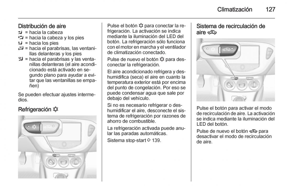 Opel Corsa E manual del propietario / page 129