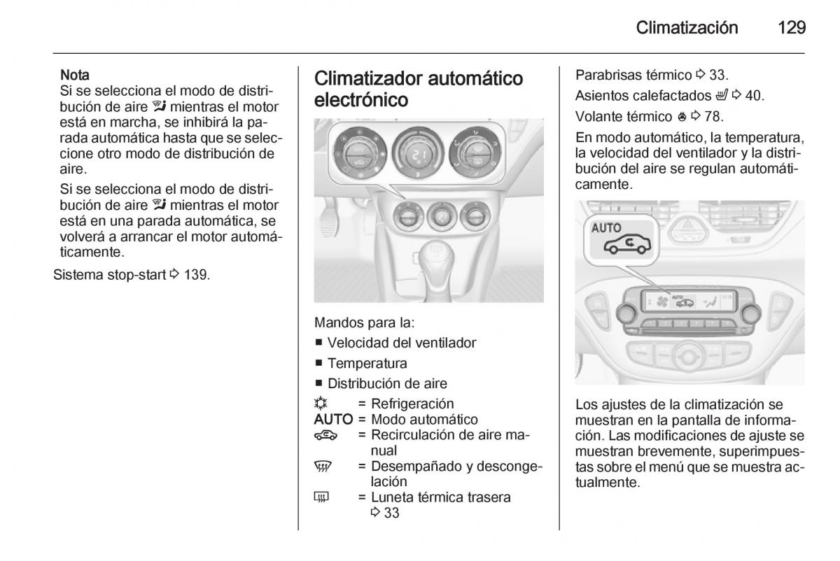 Opel Corsa E manual del propietario / page 131