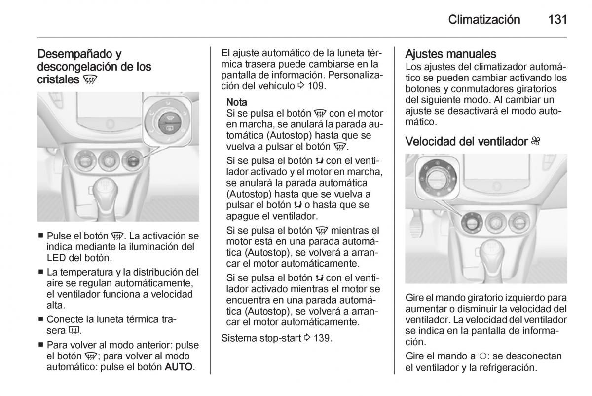 Opel Corsa E manual del propietario / page 133