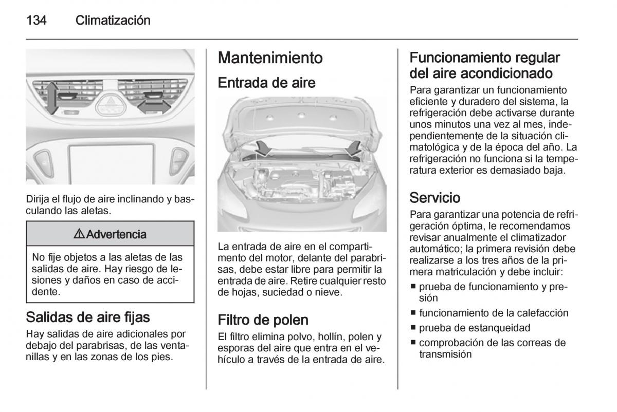 Opel Corsa E manual del propietario / page 136