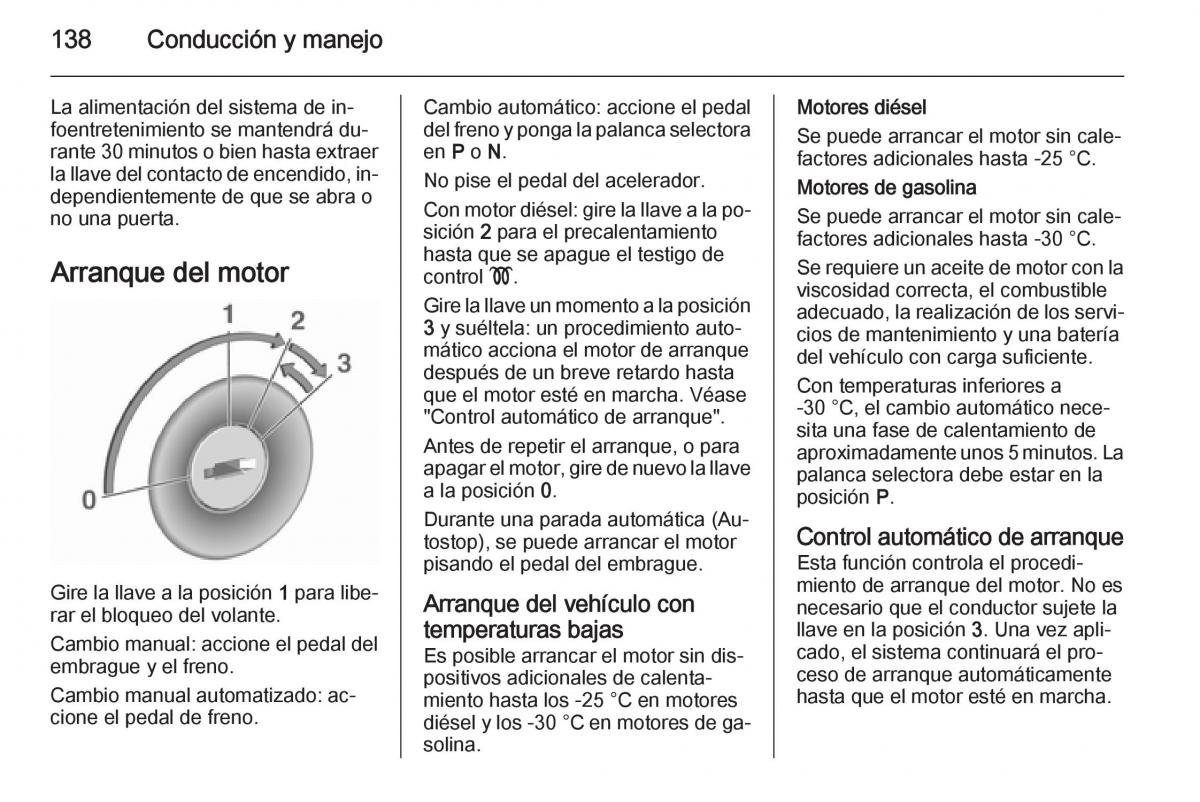 Opel Corsa E manual del propietario / page 140