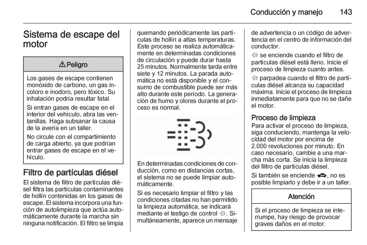 Opel Corsa E manual del propietario / page 145