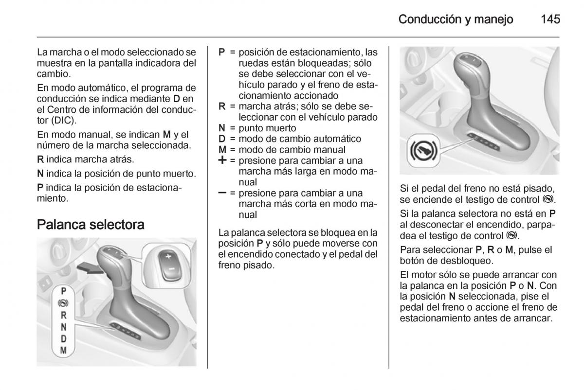 Opel Corsa E manual del propietario / page 147