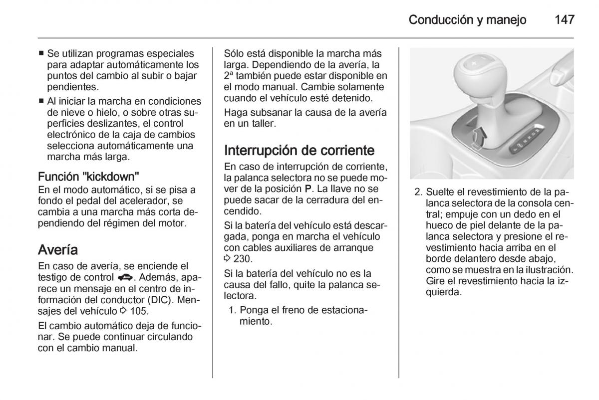 Opel Corsa E manual del propietario / page 149