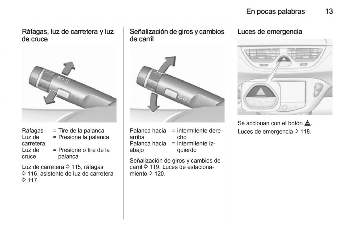 Opel Corsa E manual del propietario / page 15