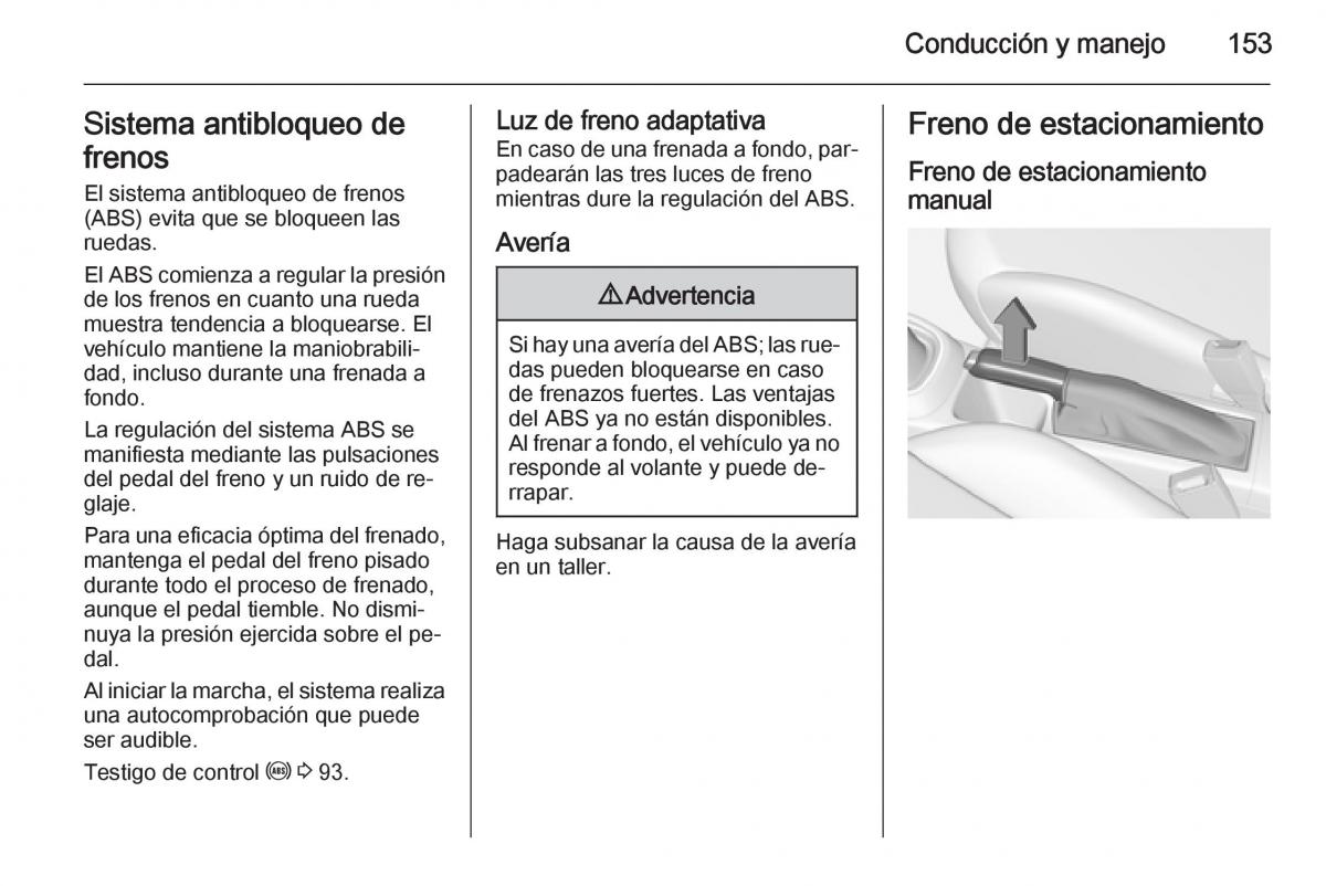 Opel Corsa E manual del propietario / page 155