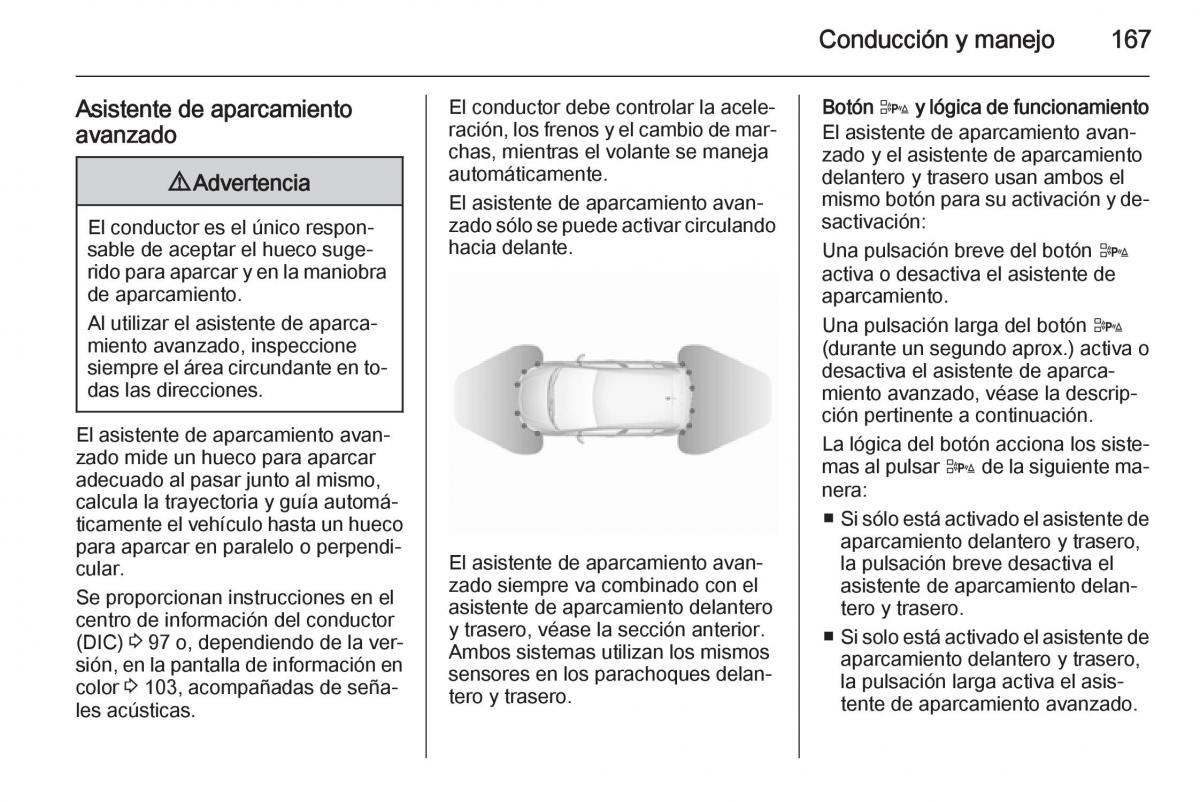 Opel Corsa E manual del propietario / page 169