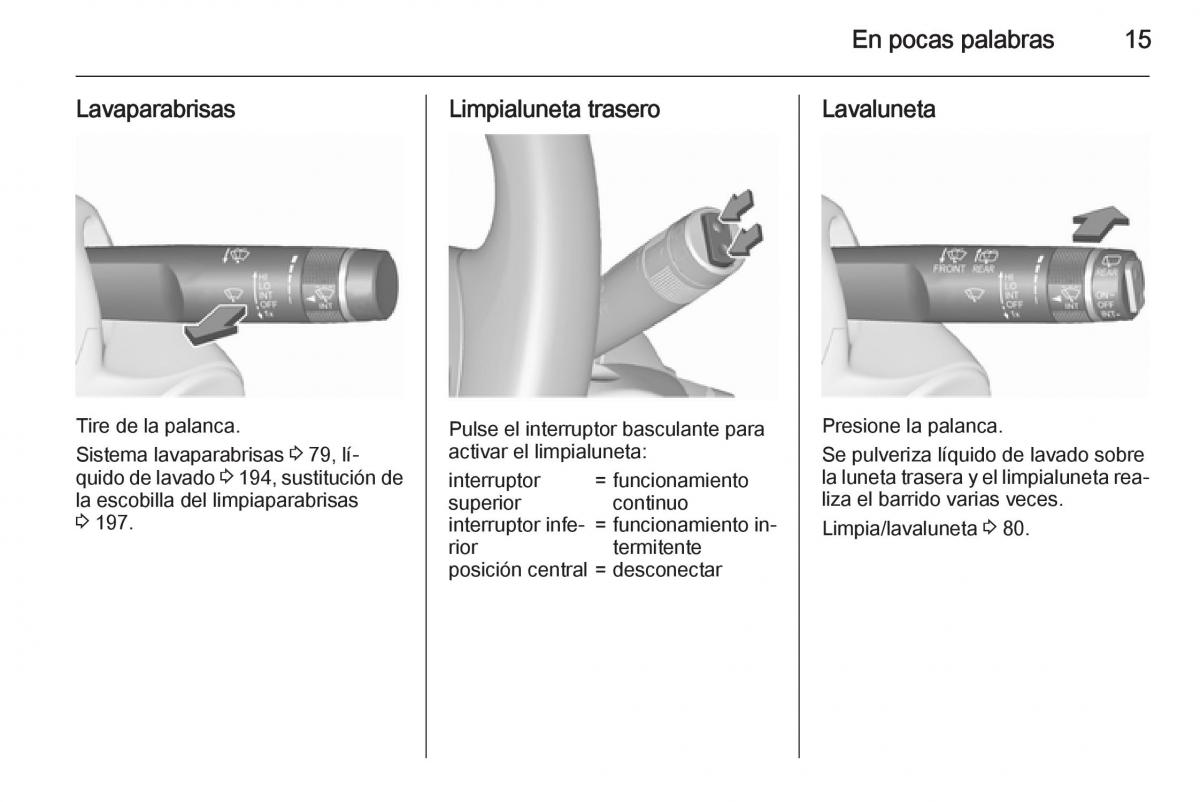 Opel Corsa E manual del propietario / page 17