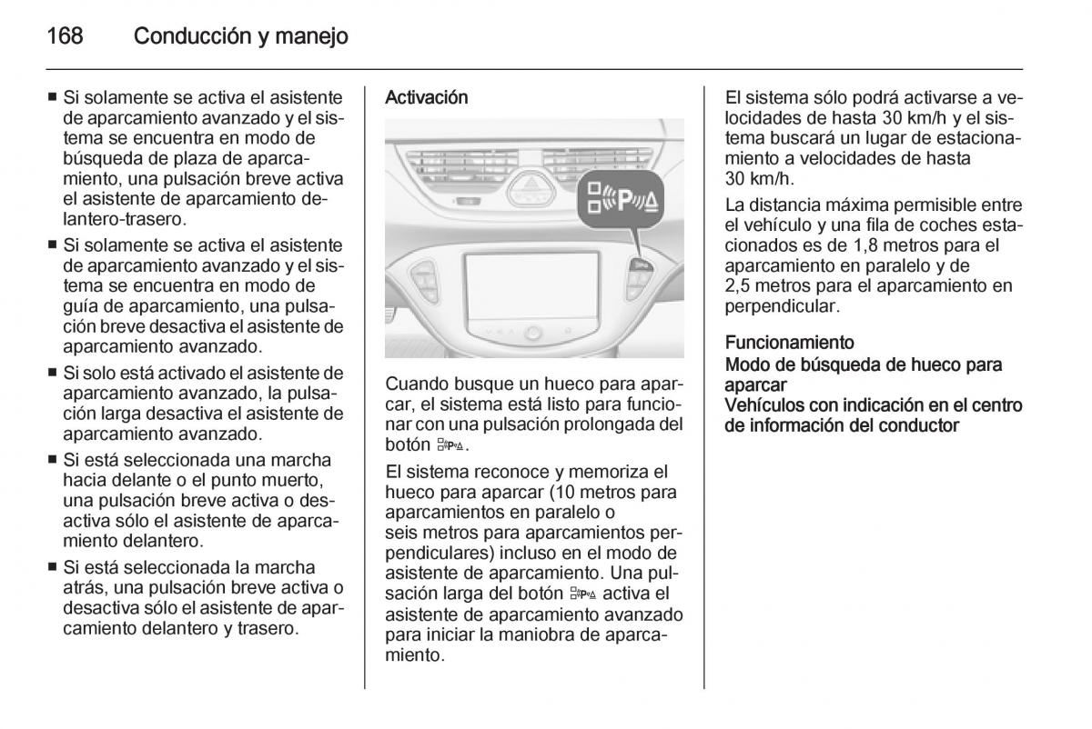 Opel Corsa E manual del propietario / page 170