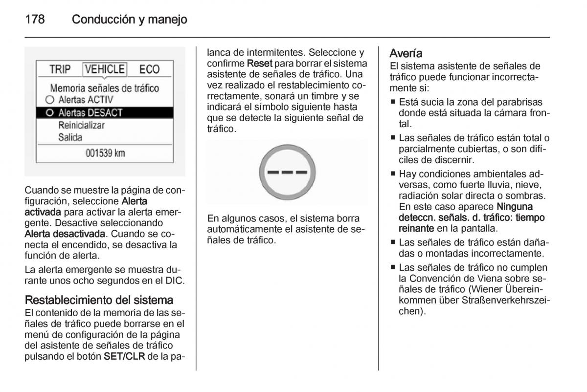 Opel Corsa E manual del propietario / page 180