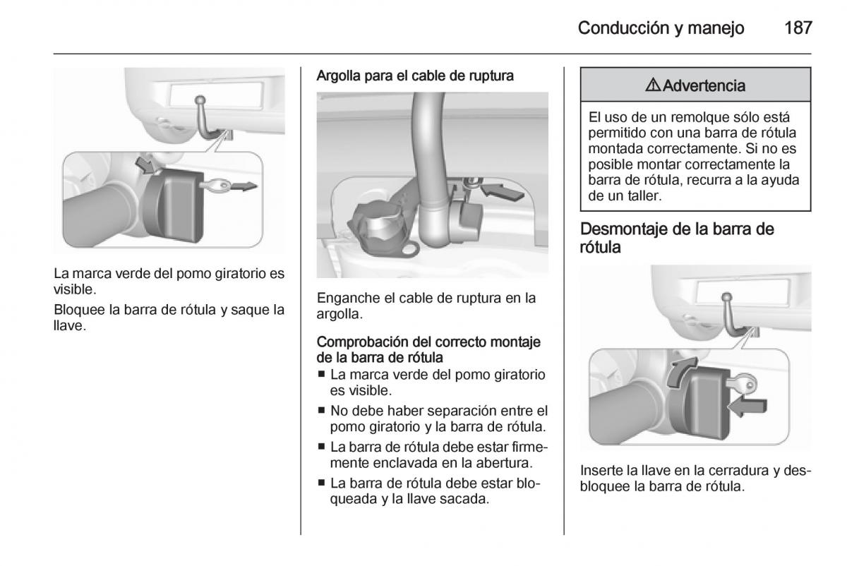 Opel Corsa E manual del propietario / page 189