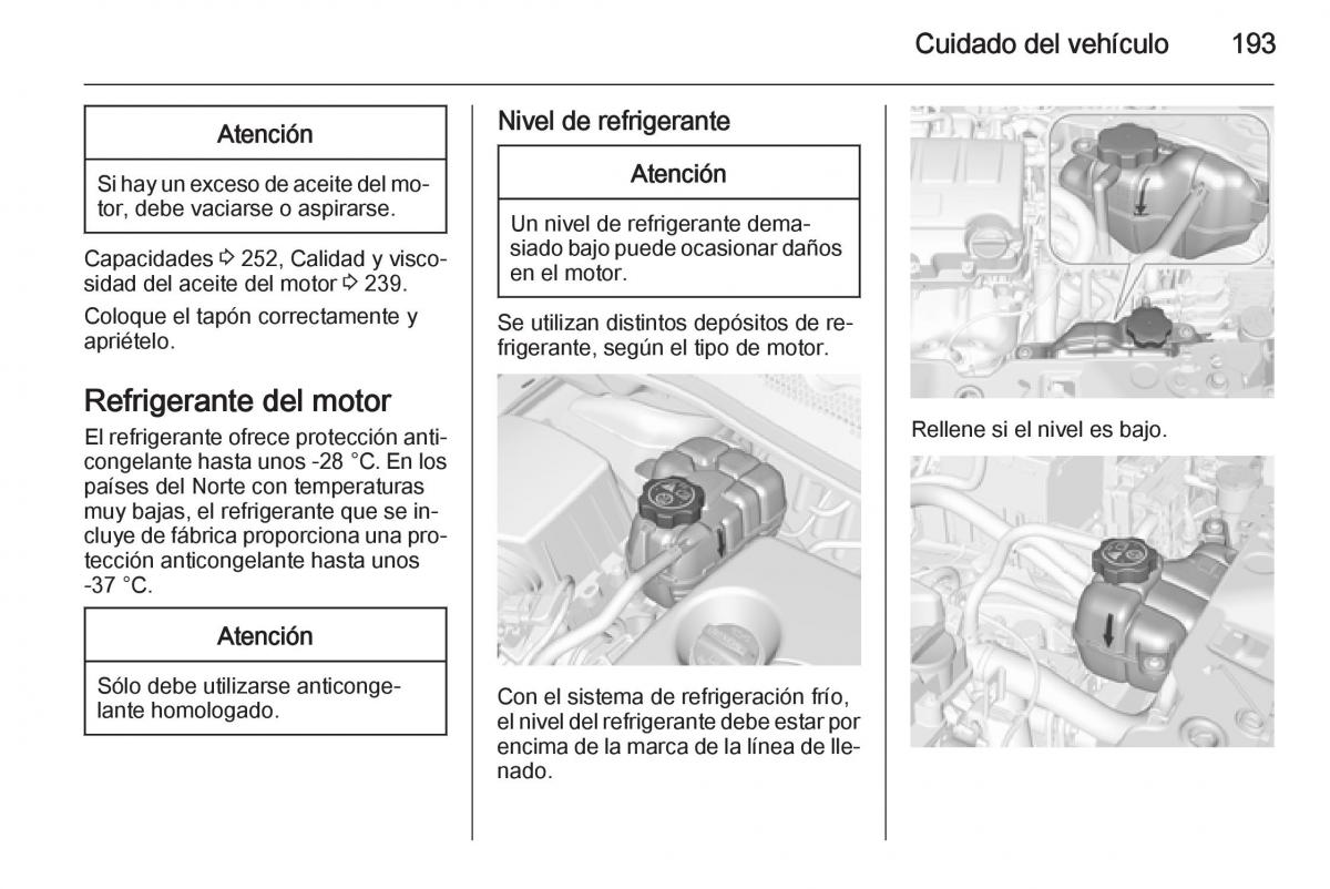 Opel Corsa E manual del propietario / page 195