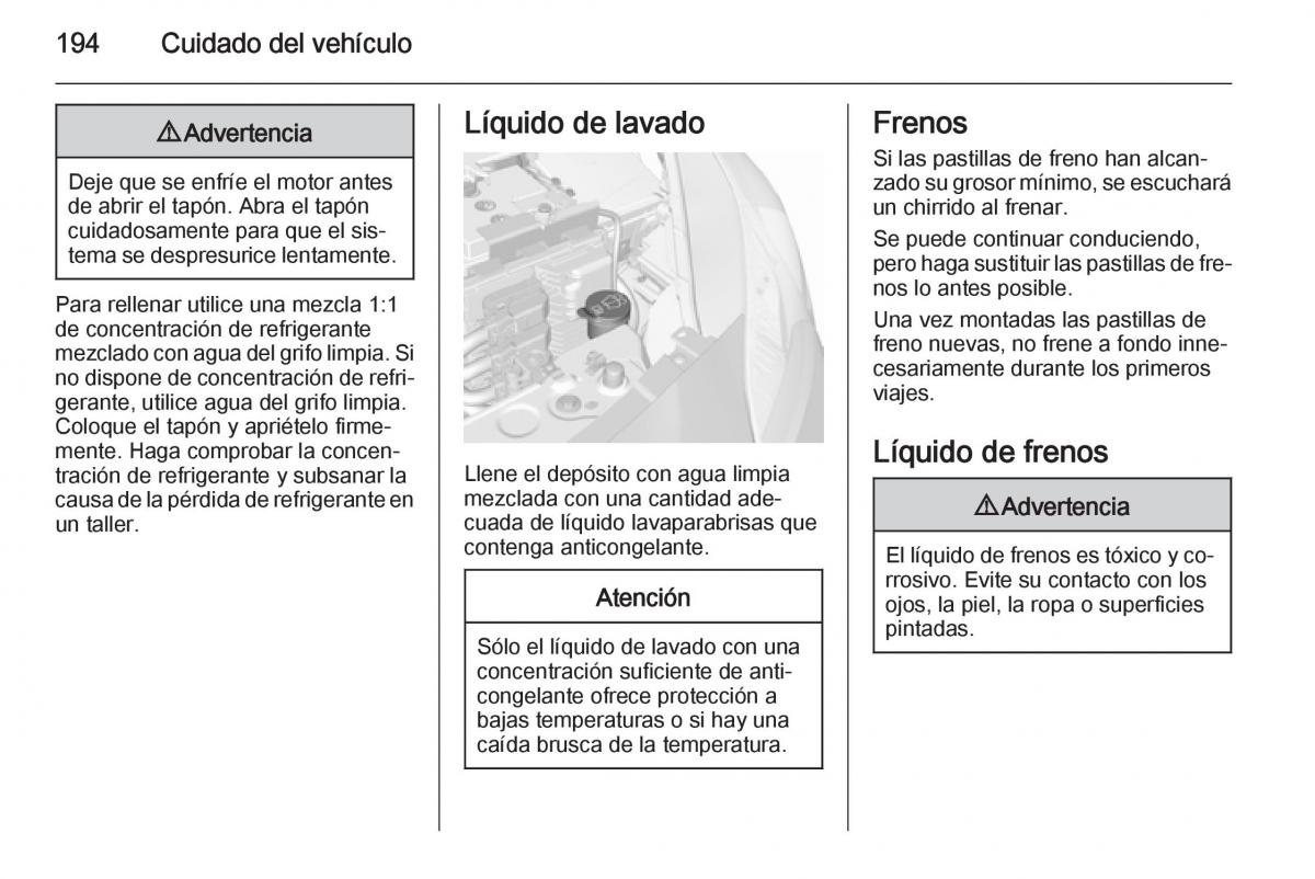 Opel Corsa E manual del propietario / page 196