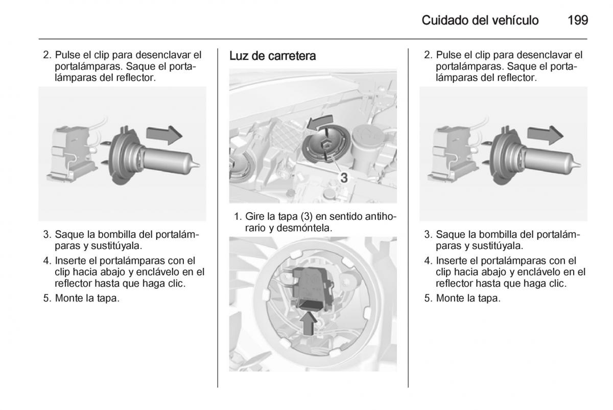 Opel Corsa E manual del propietario / page 201