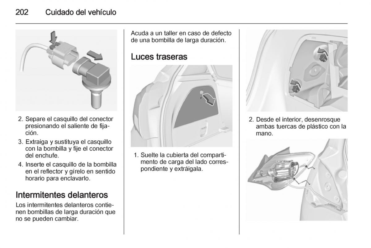 Opel Corsa E manual del propietario / page 204