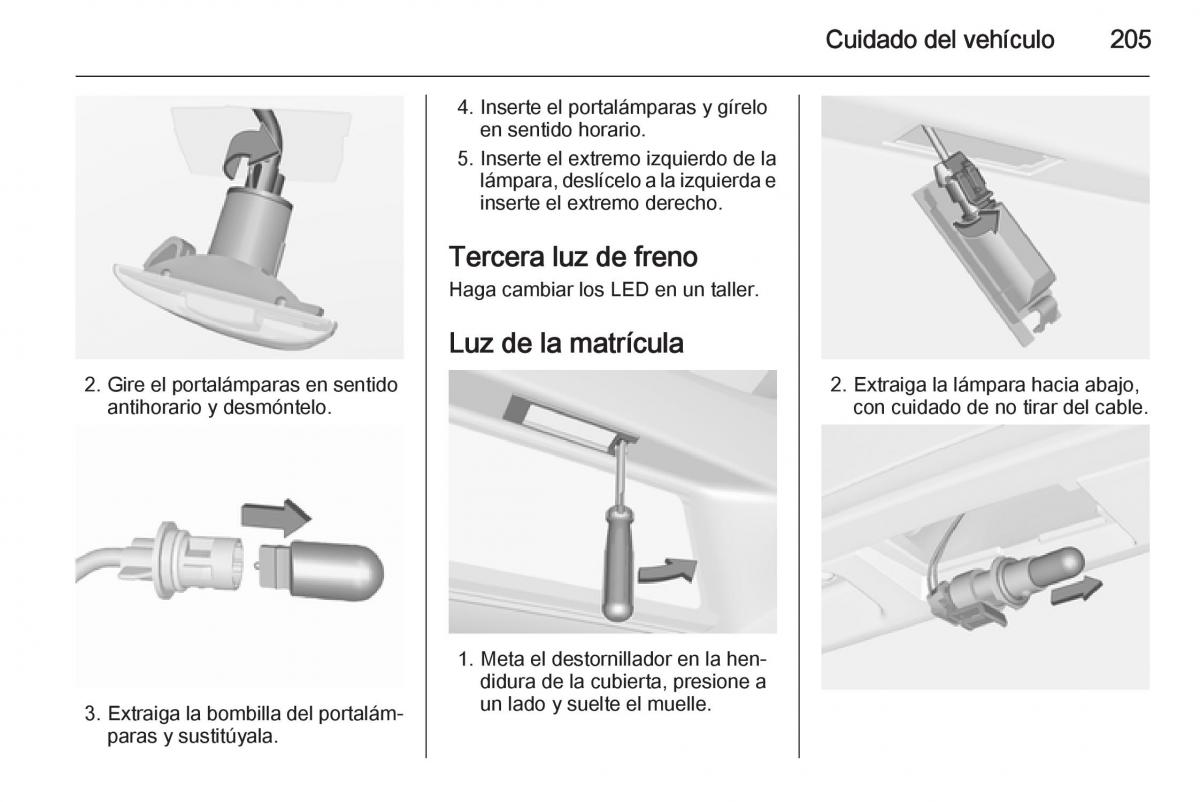 Opel Corsa E manual del propietario / page 207